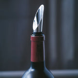Rosendahl Grand Cru Barware Wine Pourer, Black/Steel, H: 3.1" By Rosendahl