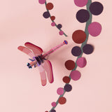 Ruby Dragonfly Wall Art, styled in an interior