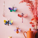 Ruby Dragonfly Wall Art, styled in an interior