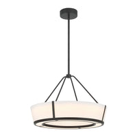 Royce 24.25'' Integrated LED Charcoal Bronze Pendant by Crystorama