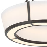 Royce 24.25'' Integrated LED Charcoal Bronze Pendant by Crystorama