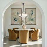 Royce 24.25'' Integrated LED Charcoal Bronze Pendant by Crystorama