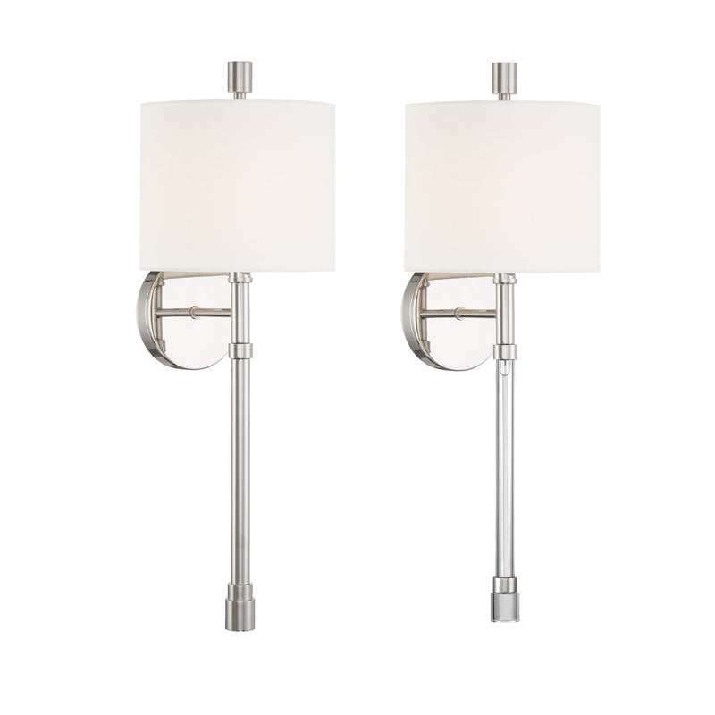 Rachel Sconce 8'' Polished Nickel