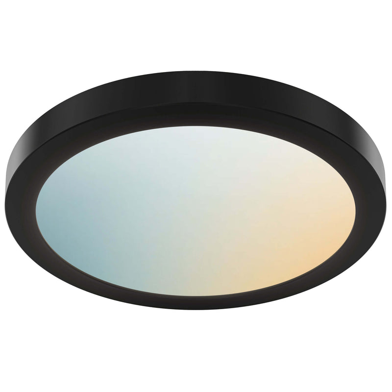 Radiance 12” Smart Flush Mount Black By Dals