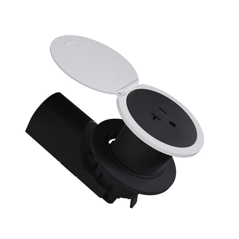 Radiant Kitchen Countertop Outlet Lid in Matte White by Legrand Radiant