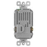 Radiant Outdoor Ultra Fast USB Outlet Black Back View