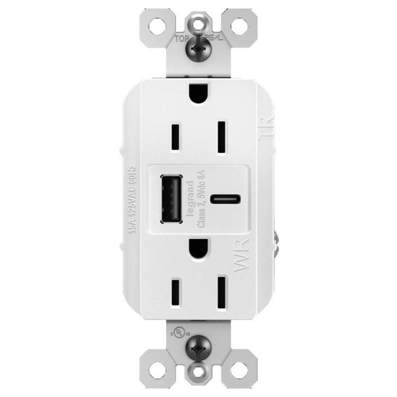 Radiant Outdoor Ultra Fast USB Outlet White