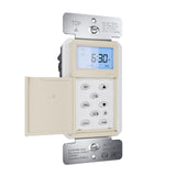 Radiant Programmable Astronomic Timer Switch in Ivory by Legrand Radiant