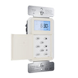 Radiant Programmable Astronomic Timer Switch in Light Almond by Legrand Radiant