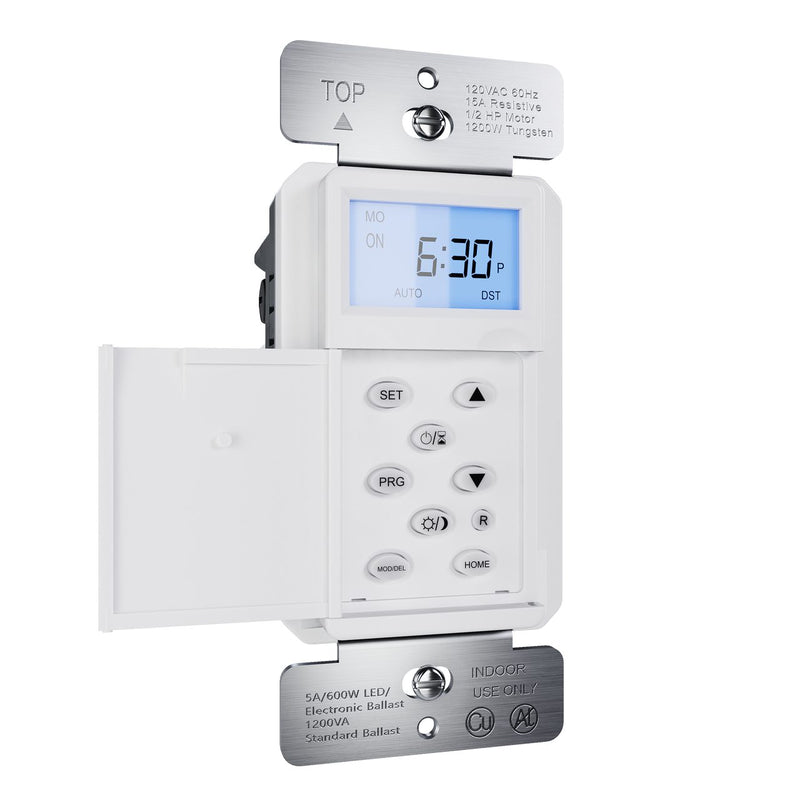 Radiant Programmable Astronomic Timer Switch in White by Legrand Radiant