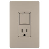 Radiant Single Pole/3-Way Switch with 15A Tamper-Resistant Outlet By Legrand Radiant NK