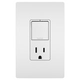 Radiant Single Pole/3-Way Switch with 15A Tamper-Resistant Outlet By Legrand Radiant WH