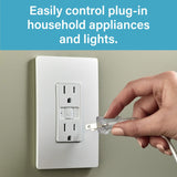 Radiant Smart Outlet with Wi-Fi and Matter by Legrand Radiant installed in a home setting