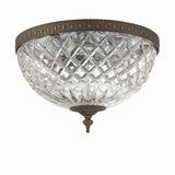 Radley Crystal Flush Mount 12" English Bronze