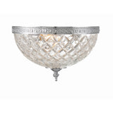 Radley Crystal Flush Mount 12" Polished Chrome
