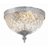 Radley Crystal Flush Mount 8" Polished Chrome