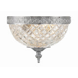 Radley Crystal Flush Mount 8" Polished Chrome