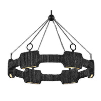 Raffi LED Single Tier Chandelier - Carbon Black - by Hinkley