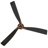 Rafter 60” LED Smart Fan Matte Black By Hinkley - Down View1