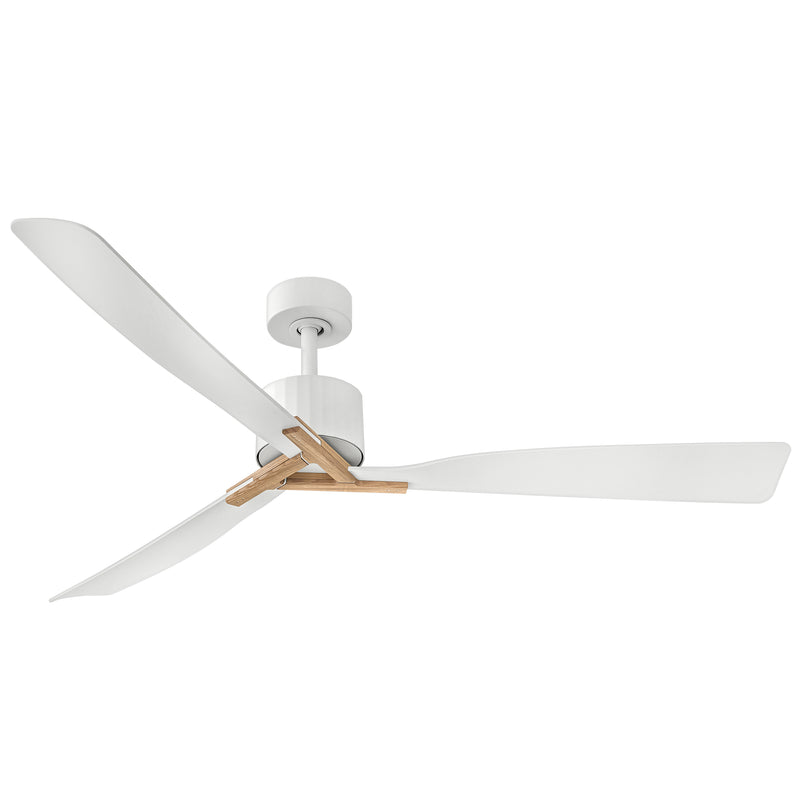 Rafter 60” LED Smart Fan Matte White By Hinkley