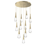Raindrop Multi-Light Chandelier By Hammerton, Number Of Light: 11 Light, Finish: Heritage Brass
