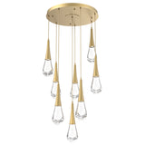 Raindrop Multi-Light Chandelier By Hammerton, Number Of Light: 8 Light, Finish: Gilded Brass