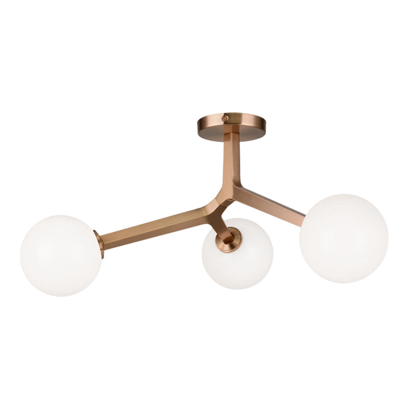 Rami Ceiling Mount Aged Gold Brass