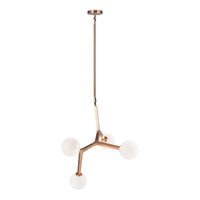 Rami Pendant 25 Inch Aged Gold Brass