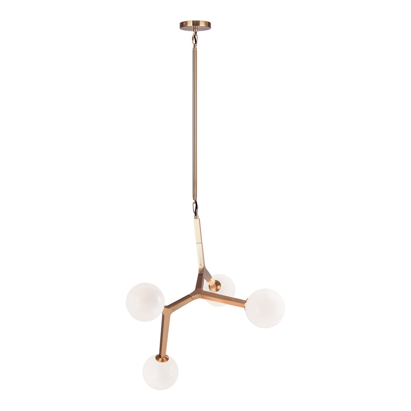 Rami Pendant 25 Inch Aged Gold Brass