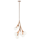 Rami Pendant Light Medium Aged Gold Brass By Matteo- Front View