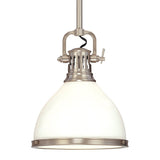 Randolph Pendant - 13 Inch - Satin Nickel by Hudson Valley