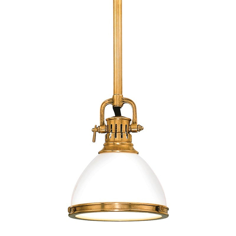 Randolph Pendant - 7 Inch - Aged Brass by Hudson Valley