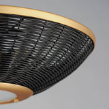 Rattan Wall Sconce Semi Flush Mount By Maxim Lighting Detailed View
