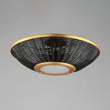 Rattan Wall Sconce Semi Flush Mount By Maxim Lighting Front View