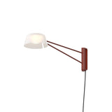 Ray Wall Lamp Oxide Red Opal White Acrylic Short By Sonneman