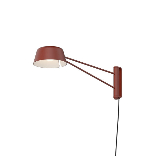 Ray Wall Lamp Oxide Red Oxide Red Alumimium Short By Sonneman
