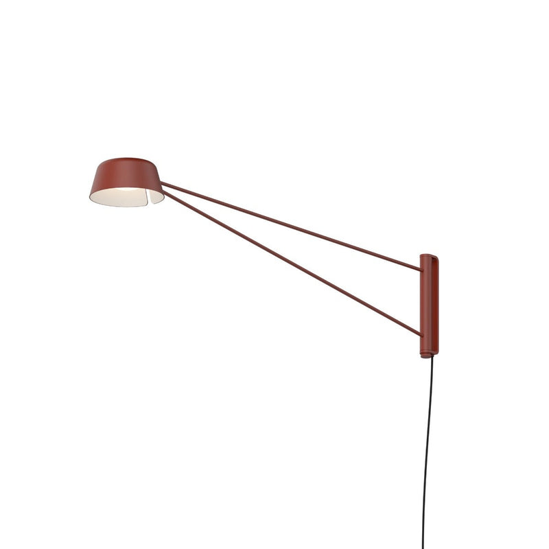 Ray Wall Lamp Oxide Red Oxide Red Alumimium Long By Sonneman