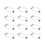Reach Round LED Recessed Panel 12-Pack by Dals - 4 Inch, White
