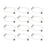 Reach Round LED Recessed Panel 12-Pack by Dals - 6 Inch, White