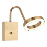 Realm Wall Sconce 9 Inch Aged Gold Brass