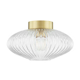 Reba Flush Mount - Aged Brass