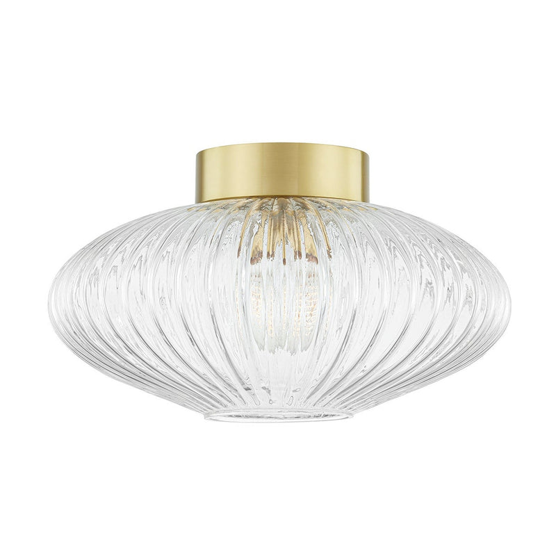 Reba Flush Mount - Aged Brass