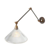 Rebell Adjustable Arm Wall Light - Antique Brass