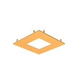Recessed Trim Ring by Dals - 4 Inch Square, Gold