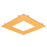 Recessed Trim Ring by Dals - 6 Inch Square, Gold