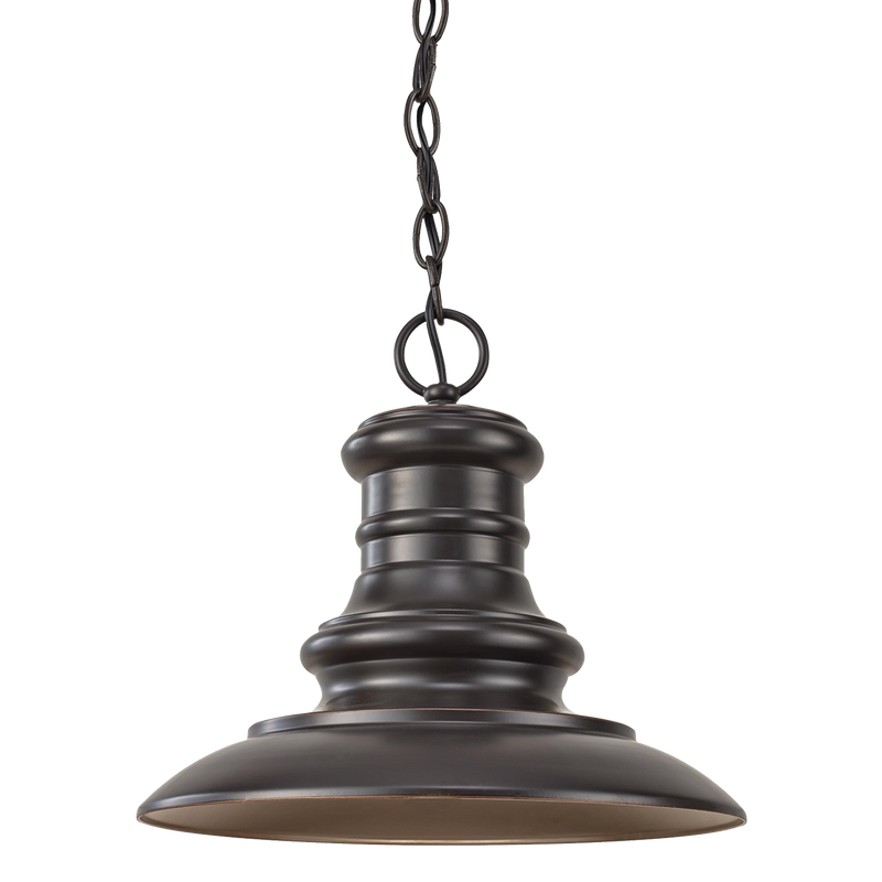 Redding Station Pendant Light Restoration Bronze By Generation Lighting