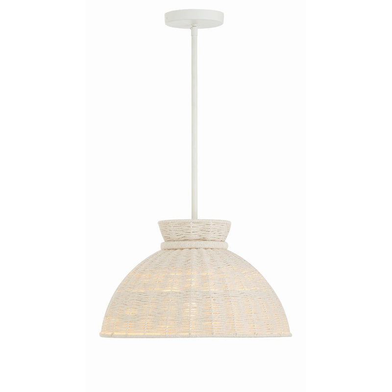 Reese Pendant 16'' Matte White