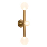 Reese Vanity Light — Vintage Brass, Opal Glass