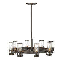 Reeve Medium Single Tier Chandelier - Black Oxide - by Hinkley