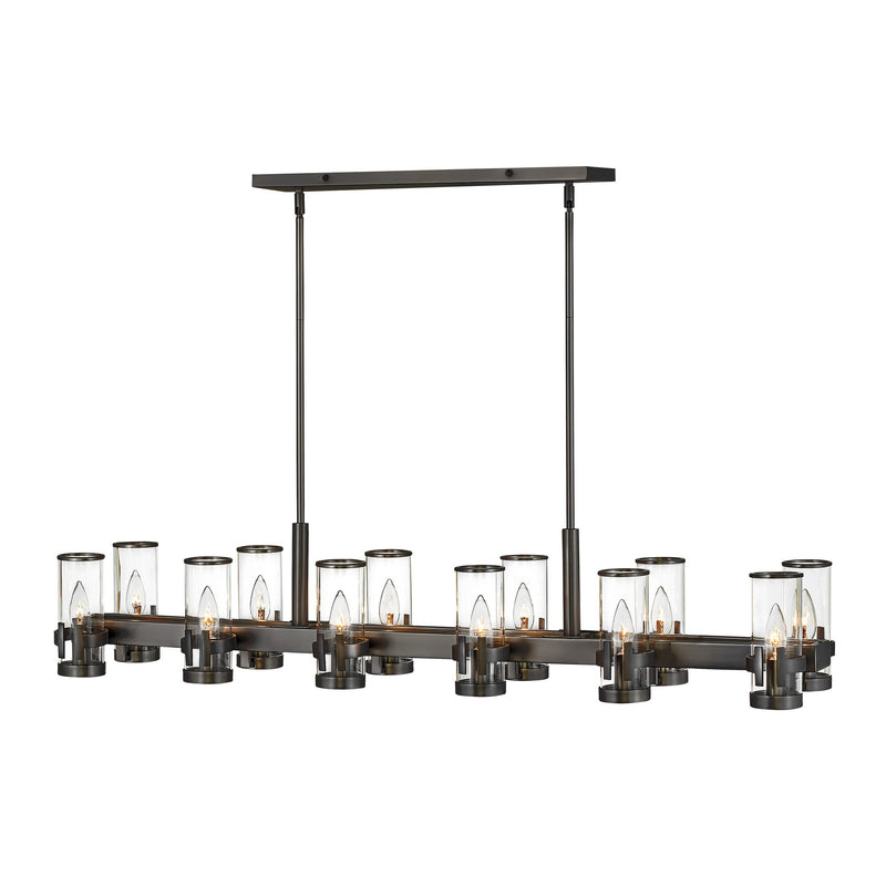 Reeve Medium Twelve Light Linear - Black Oxide - by Hinkley